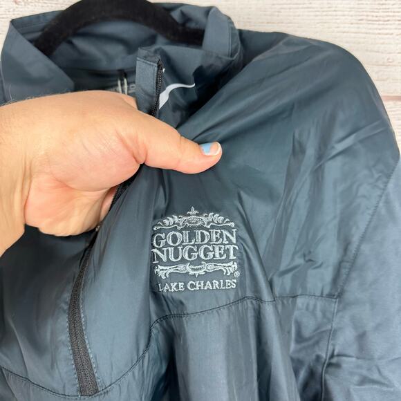 Nike Golf Men's Gray The Golden Nugget Lake Charles Quarter Zip Jacket Size XXL - Picture 4 of 10